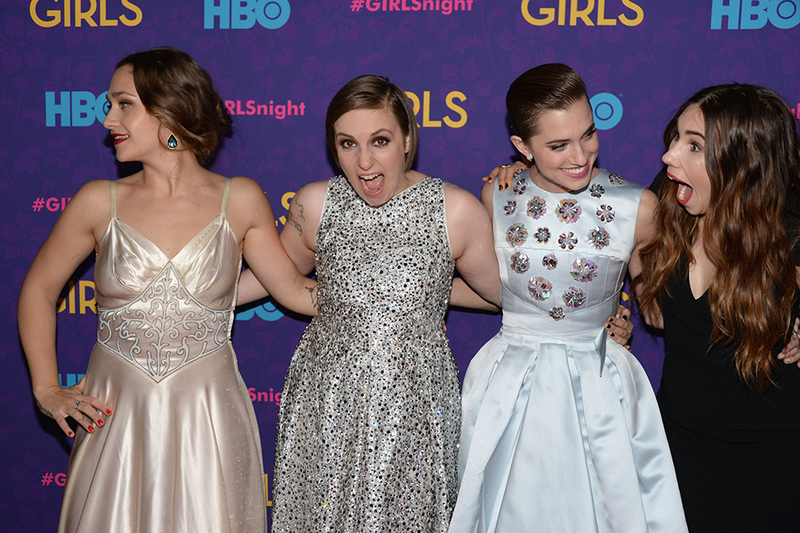 Illustration for article titled Awkward Hemlines and Slinky Slip Dresses at the Girls Premiere